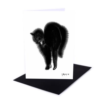 An image of 'Elegant cat stretching'